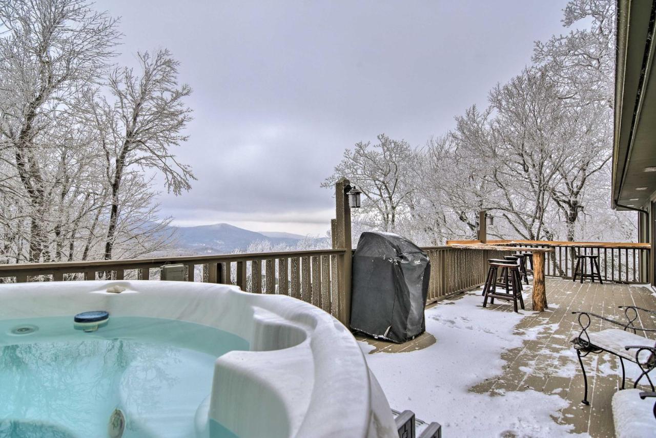 Cabin With Hot Tub And Mountain Views Less Than 5 Mi To Boone 블로잉 롹 외부 사진